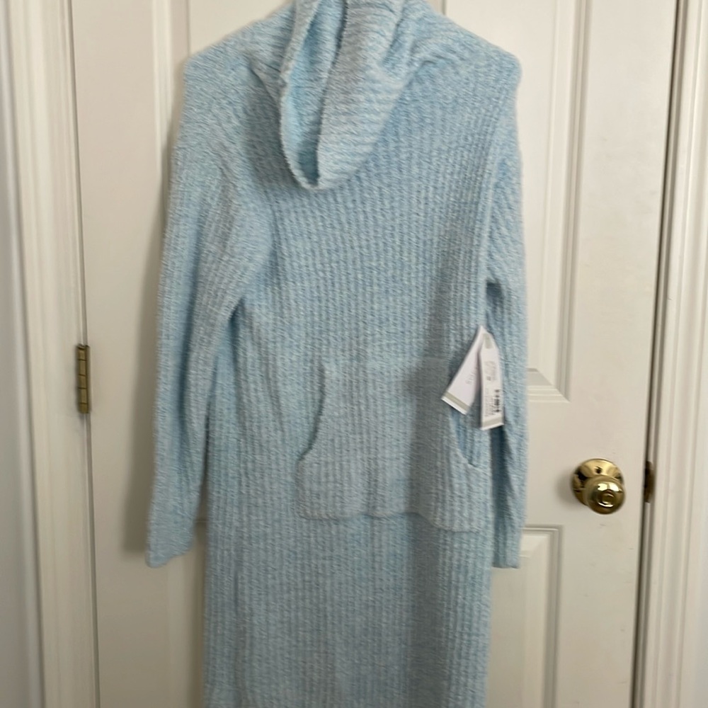 Softies Ultra Soft light blue Hooded Lounger Sz XS